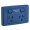 2000 Series, Switched Socket, 10A Twin Computer Only - Dark Blue
