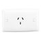 Standard Series, Automatic Single Socket Outlet, 250VAC, 10A, 1 Pole - White Electric