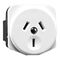 Standard Series, Automatic Single Socket Outlet Mechanism, 250VAC, 10A, 2 Pole, Panel Mount - White Electric