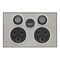 Saturn Series, Socket Outlet, Twin switched, Assembled, Single USB charger, Horizontal, 240 V, 10 A - Horizon Silver