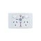 2000 Series, RCD Protected Twin Switch Socket Outlet, 250V, 10A, 2 Pole, 10mA RCD - Red