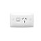 Standard Series, Single Switch Socket Outlet, 250V, 15A, Standard Size, 1 Pole - Red