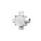 Clipsal - Cable Management, Junction Box, Square, PVC32mm Entries, 4 Way - Grey