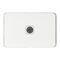 Clipsal Iconic, TV PAL Antenna Socket Plate, F-Type,1 Gang, Horizontal/Vertical Mount - Vivid White