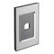 Saturn Series, Switch Grid Plate and Cover, 1 Gang, Vertical/Horizontal Mount - Horizon Silver