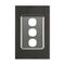 Saturn Series, Switch Grid Plate and Cover, 3 Gang, Vertical/Horizontal Mount - Horizon Black