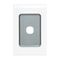 Saturn Series, Switch Grid Plate and Cover, 1 Gang, Vertical/Horizontal Mount - Pure White