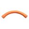 Clipsal - Cable Management, Conduit Bend, Large Sweep, 90Deg, PVC, 63mm - Electric Orange