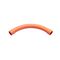 Clipsal - Cable Management, Conduit Bend, Large Sweep, 90Deg, PVC, 50mm - Electric Orange