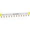 Acti9, Comb Busbar, 1L, 18 mm pitch, 12 modules, 100A