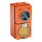 Clipsal - 56 Series, Switched Socket Outlet, 500V, 32A, 5 Round PIN, IP66, 3 Pole, Surface Mount - Resistant Orange