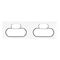 Saturn Series, Cover Socket Outlet, Quad switched, Horizontal - Pure White