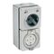 Clipsal - 56 Series, Switched Socket Outlet, 500V, 50A, 5 Round PIN, IP66, 3 Pole, Surface Mount - Woolworths Grey