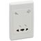 2000 Series, Universal Shaver Socket Outlet, 115/240VAC, 22VA - White Electric