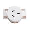 Standard Series, Single Socket Outlet, 250VAC, 10A, 3 PIN, Quick Connect, Surface Mount - White Electric