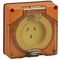Clipsal - 56 Series, Socket Outlet, Surface Auto 10A Less Enclosure - Resistant Orange