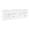 Clipsal - Max 4, Switched Socket outlet, DIN Mounted 2 Gang 10 A 250 V 3 pin 8 module double pole