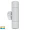 Tivah White TRI Colour Up & Down Wall Pillar Lights