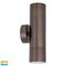 Tivah Antique Brass TRI Colour Up & Down Wall Pillar Lights