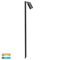 Tivah Antique Brass TRI Colour Single Adjustable LED Bollard Spike Light