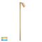 Tivah Solid Brass TRI Colour Single Adjustable LED Bollard Spike Light