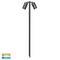 Tivah Antique Brass TRI Colour Double Adjustable LED Bollard Spike Light