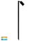 Tivah Black TRI Colour Single Adjustable LED Bollard Spike Light