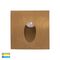Mini Reces Brass Square TRI Colour Recessed LED Step Light