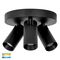 Revo Black 3 Light TRI Colour Round Plate