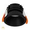 Gleam Black with Black Insert Fixed Dim to Warm LED Downlight