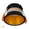 Gleam Black with Gold Insert Fixed Dim to Warm LED Downlight