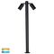Tivah Black TRI Colour Double Adjustable LED Bollard Light