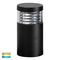 Mini Black Louvred LED Bollard Light