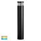 Maxi 600 Black Louvred LED Bollard Light