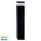 Divad 600mm Black Square LED Bollard Light