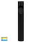 Fedor Round Aluminium Black Tri Colour LED Bollard Light