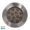 Split 316 Stainless Steel TRI Colour 12w LED Inground Light