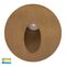 Reces Solid Brass Round TRI Colour Recessed LED Step Light