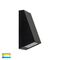 Taper Black TRI Colour LED Wedge Wall Light