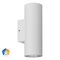 Aries Aluminium White Up & Down LED Wall Light