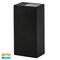 Veldi Black Square TRI Colour Up & Down Wall Light