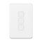 Clipsal Iconic, Gridplate and Skin, 3 Gang, Vertical/Horizontal - Vivid White