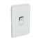 Clipsal Iconic, Switch Plate Skin, 1 Gang, COOKER, Horizontal/Vertical Mount250V, 45A, Clip-On - Cool Grey