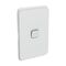 Clipsal Iconic, Switch Plate Skin, 1 Gang, Horizontal/Vertical Mount, Clip-On - Cool Grey