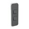 Clipsal Iconic, Switch Plate Skin, 2 Gang, Vertical Mount, Clip-On - Anthracite