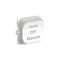 Clipsal Iconic, Rocker Toggle, 3-Position Marked SON-AOM-UOD, 3 Pack - Vivid White