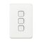 Clipsal Iconic, Switch Plate Skin, 3 Gang, Horizontal/Vertical Mount - Vivid White
