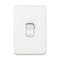 Clipsal Iconic, Switch Plate Skin, 1 Gang, COOKER, Horizontal/Vertical Mount250V, 45A, Clip-On - Vivid White