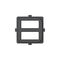 Clipsal Iconic, USB Mechanism Cap, Dual USB Charger, 5 Pack - Anthracite
