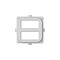 Clipsal Iconic, USB Mechanism Cap, Dual USB Charger, 5 Pack - Cool Grey